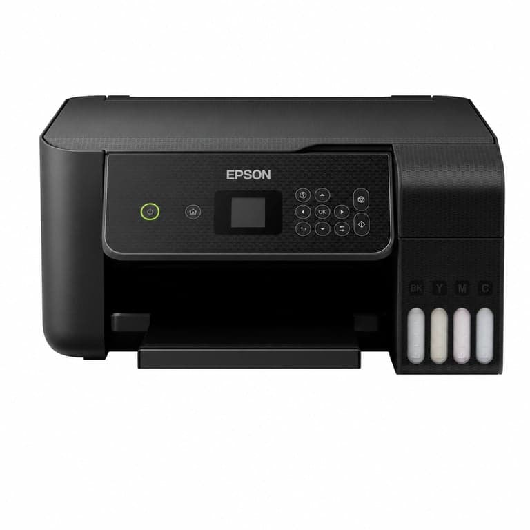 Imprimantă multifuncțională cu rezervor de cerneală Epson EcoTank ET-2870 A4 Wi-Fi - utilizată, incompletă (set de cerneluri de 3 ani (stare: vezi poza a 2-a))