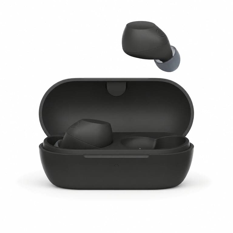 Căști True Wireless cu anularea zgomotului Sony WF-C710N, negru, control tactil, Multipoint — Lipsește cablul USB (stare: vezi a 2-a imagine)