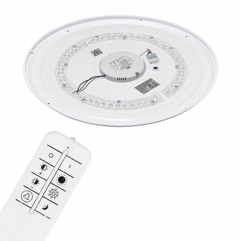 Plafonieră LED BRILONER cu model înstelat, reglabilă (dimmable), temperatură de culoare ajustabilă, cu telecomandă (stare: vezi poza a 2-a)