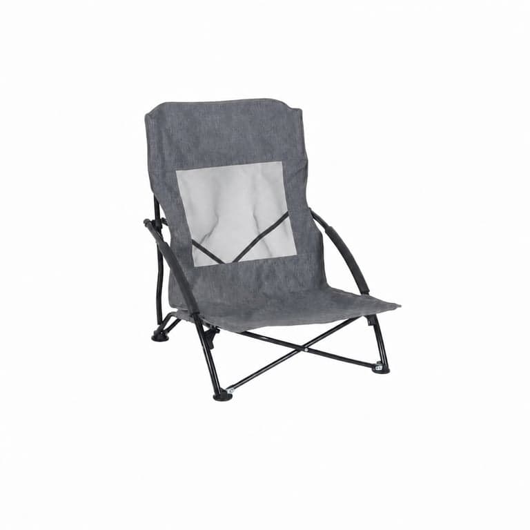 Set scaune de plajă pliabile Relaxdays, cu geantă de transport, capacitate 100 kg, scaun de camping ușor, poliester și metal, gri — set de 1 bucată