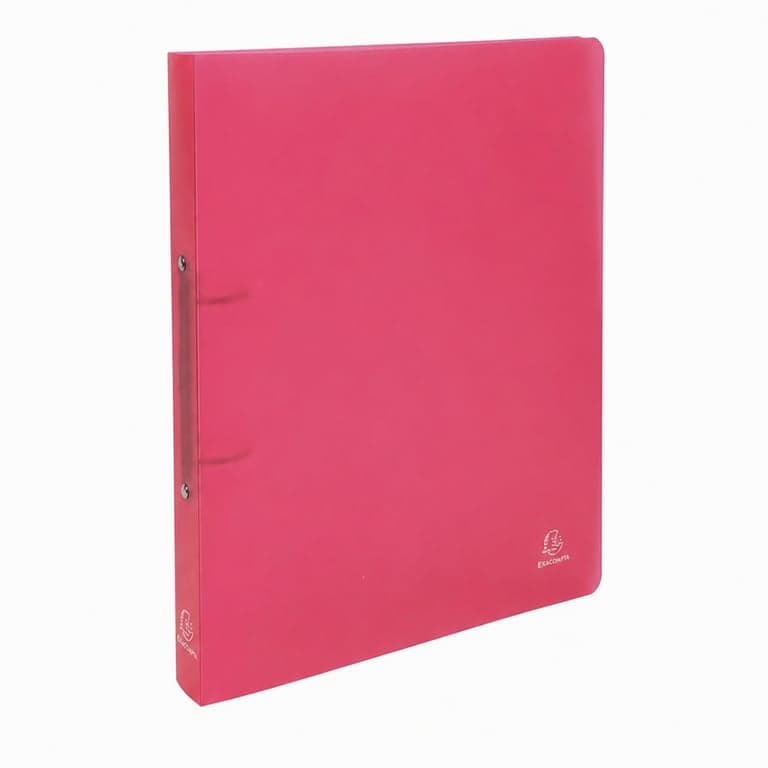 Dosar cu inele Exacompta Chromaline PP 54355E - A4 Maxi, cotor 40 mm, inele 30 mm, 32x26,8 cm, roșu, 1 buc.