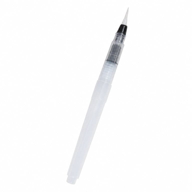 Pensulă cu rezervor de apă Derwent pentru acuarelă, vârf fin, calitate profesională, 2300123 – Stare: utilizat (pentru stare, consultați a 2-a imagine)
