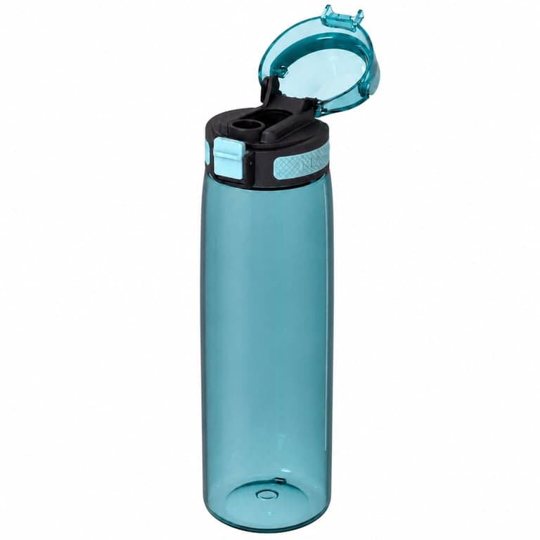 Sticlă Super Sparrow TouchSip Tritan cu pai, fără BPA, 1 L - Sport, școală și — paiul lipsește (stare: vezi a 2-a poză)