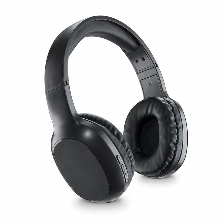 Căști Bluetooth Music Sound Basic, negre, pliabile, baterie 14 ore, intrare AUX — Cablu de încărcare (stare: vezi a 2-a imagine)