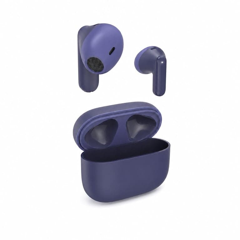 Căști wireless Hama Freedom Light II TWS Bluetooth 5.3 cu microfon, albastru — Fără cablu de încărcare inclus (stare: vezi a 2-a imagine)